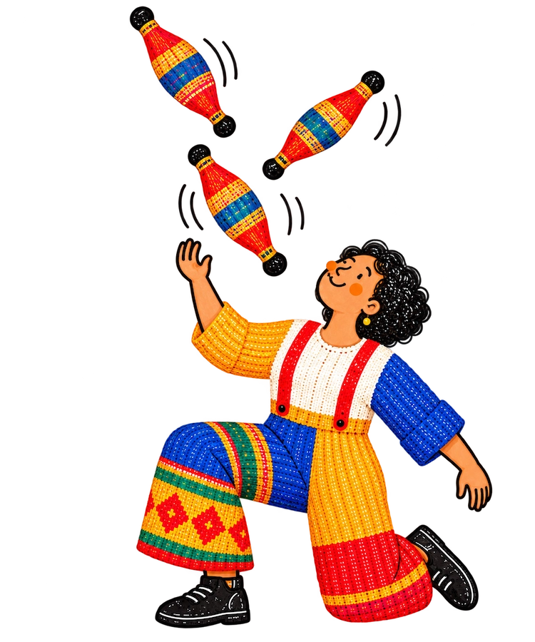 Malabarista de colores